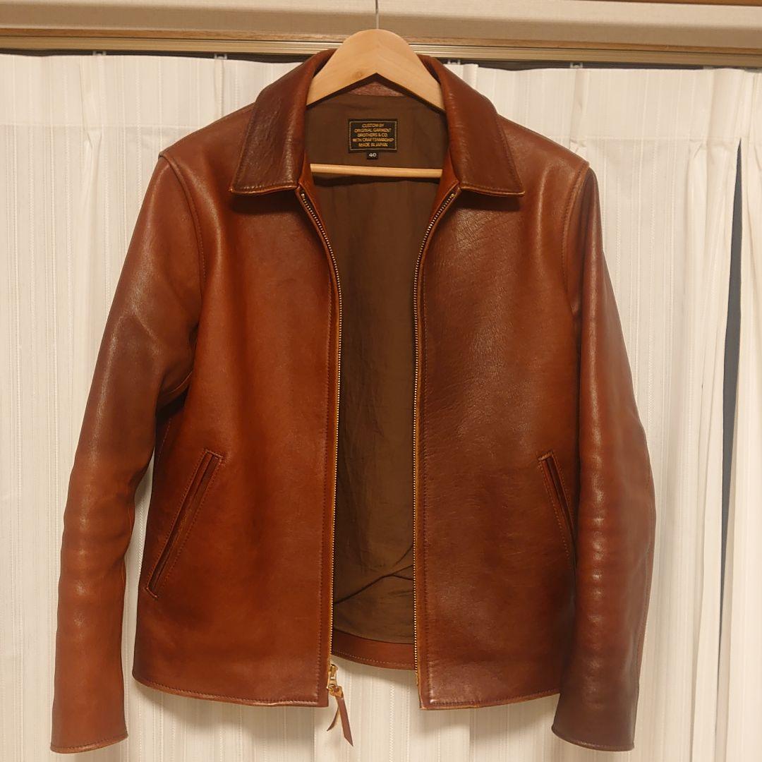 Original Garment BrothersレザーJKT Y2レザー Y'2 LEATHER × Original Garment Brothers ワイツーレザー レザー