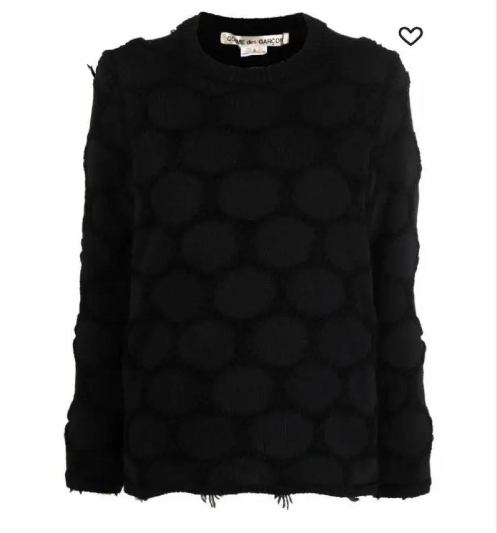 コムデギャルソン　ポルカドットセーター　Mサイズ Comme Des Garçons Play ポルカドット カーディガン | レッド