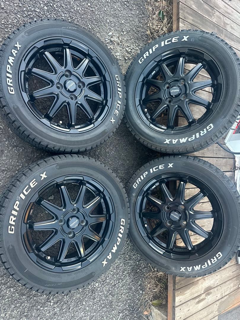 スマートフォーフォー　スタッドレス4本　15インチタイヤ・ホイールセット スマートフォーフォー スタッドレス4本 15インチタイヤ・ホイールセット