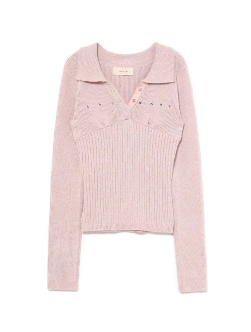 andmary Lindsay logo tops pink - メルカリ