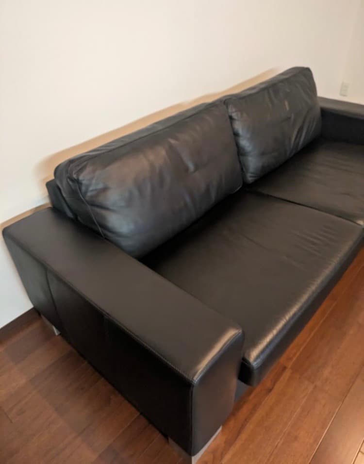 ボーコンセプト BoConcept I.D.V.2 黒 本革レザーソファ