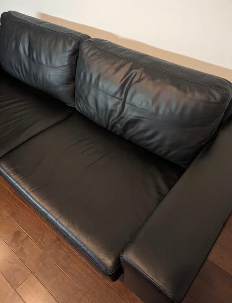 ボーコンセプト BoConcept I.D.V.2 黒 本革レザーソファ