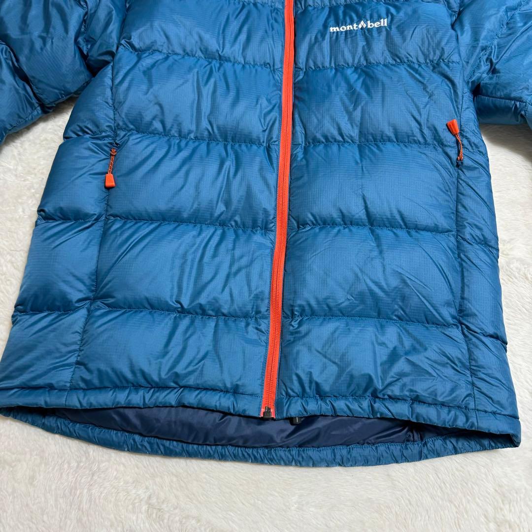 極美品 モンベル ライトアルパインダウンパーカ メンズMブルー - メルカリ