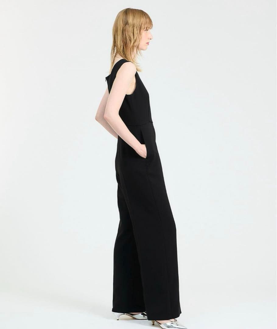 値下げ エストネーション スクエアネックノースリーブ オールインワン