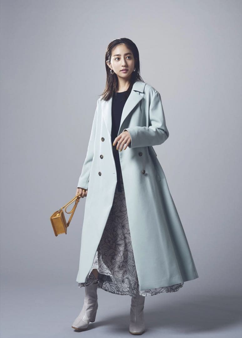 ジャスグリッティー バックボリュームダブル釦コート - メルカリ