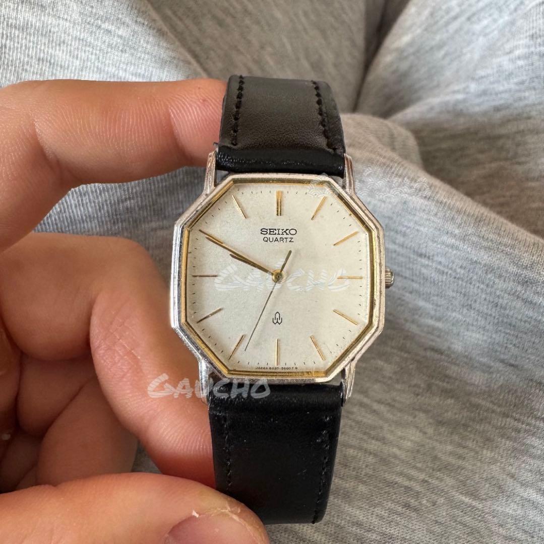 新品電池】SEIKO レクタンギュラー スクエア ヴィンテージ tank 美品