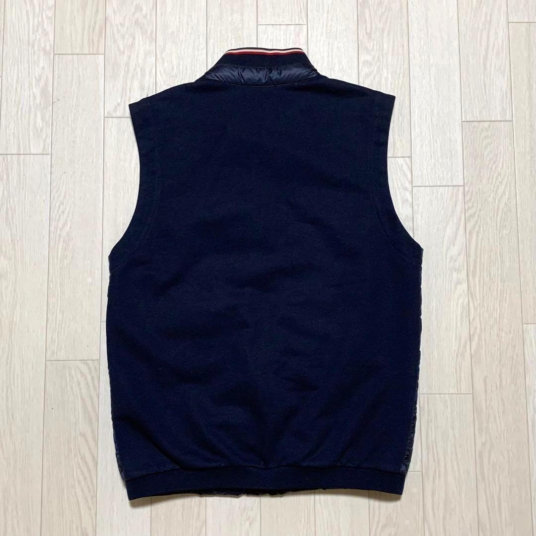美品⭐️モンクレール GILET ニットダウンベスト ネイビー S 3D235