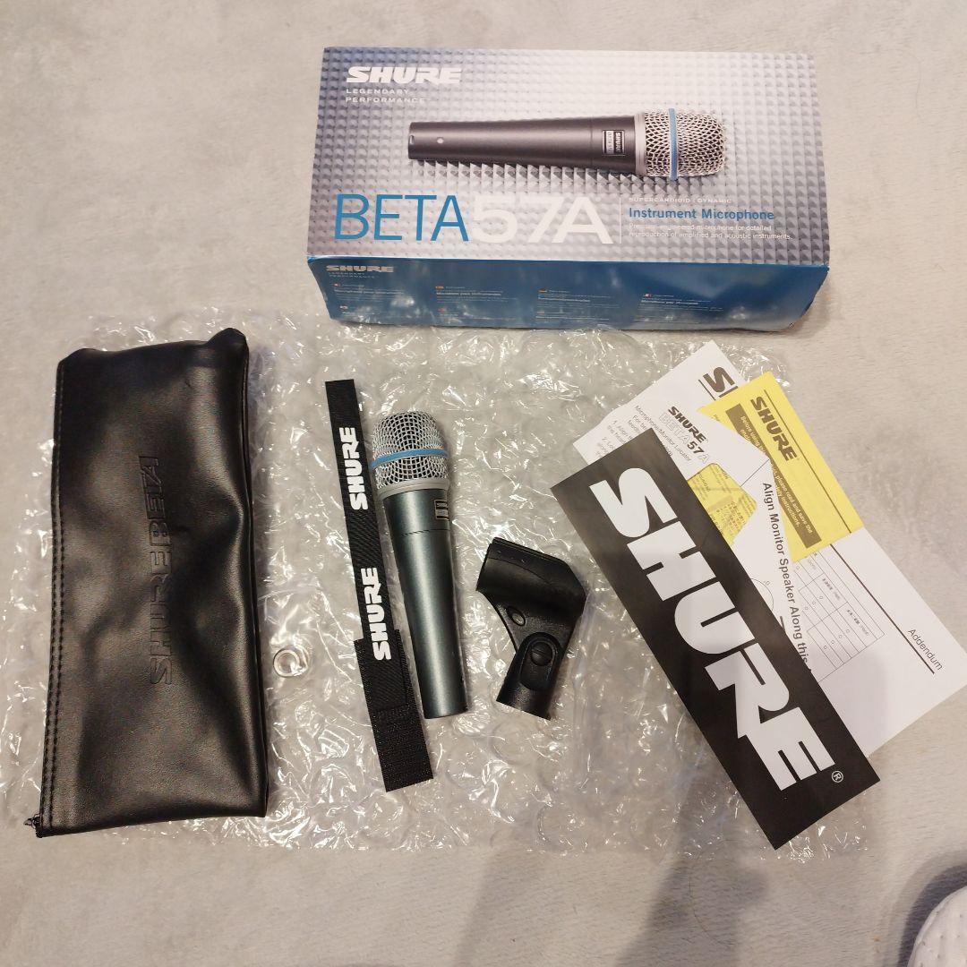 SHURE BETA 57A ダイナミックマイク - メルカリ