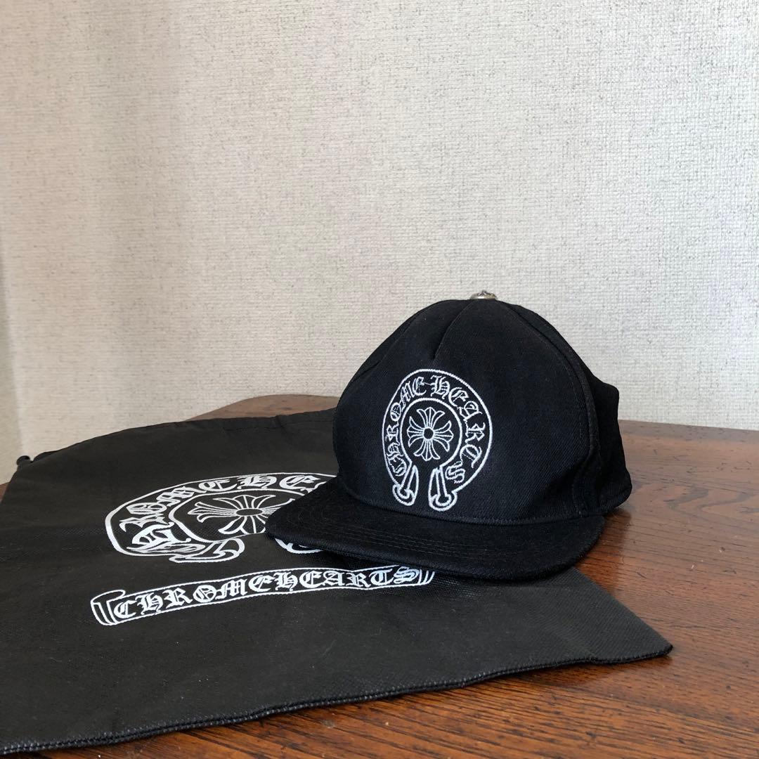 CHROME HEARTS クロムハーツ ホースシュー キャップ ブラック - メルカリ