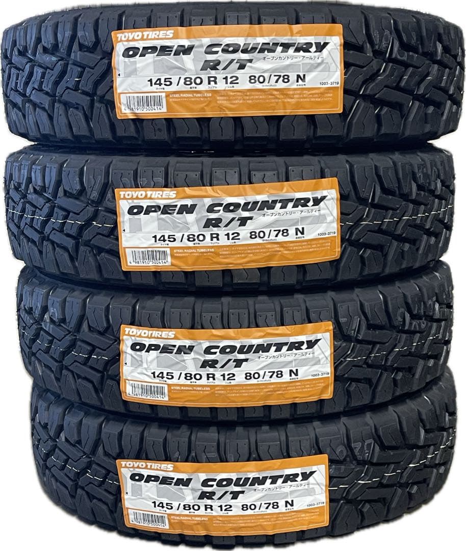 全国送料無料 2026年製 トーヨー オープンカントリーRT 145/80R12
