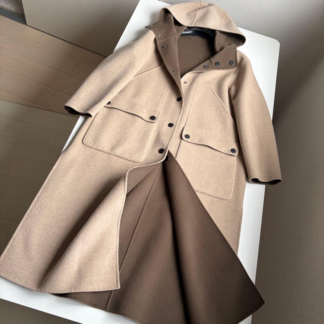 極綺麗‼️クチートアマーノ✨リバーシブル✨ロングフーデッドコート
