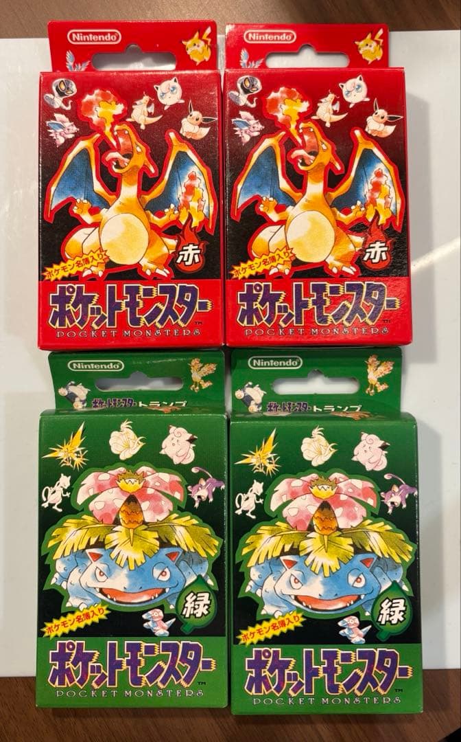 ポケモン トランプ 緑 赤初代 美品 (札54枚 ポケモン名簿入り 説明付