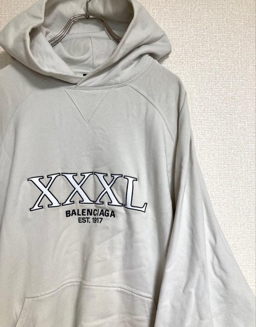 希少】BALENCIAGA バレンシアガ XXXL レイヤードパーカー - メルカリ