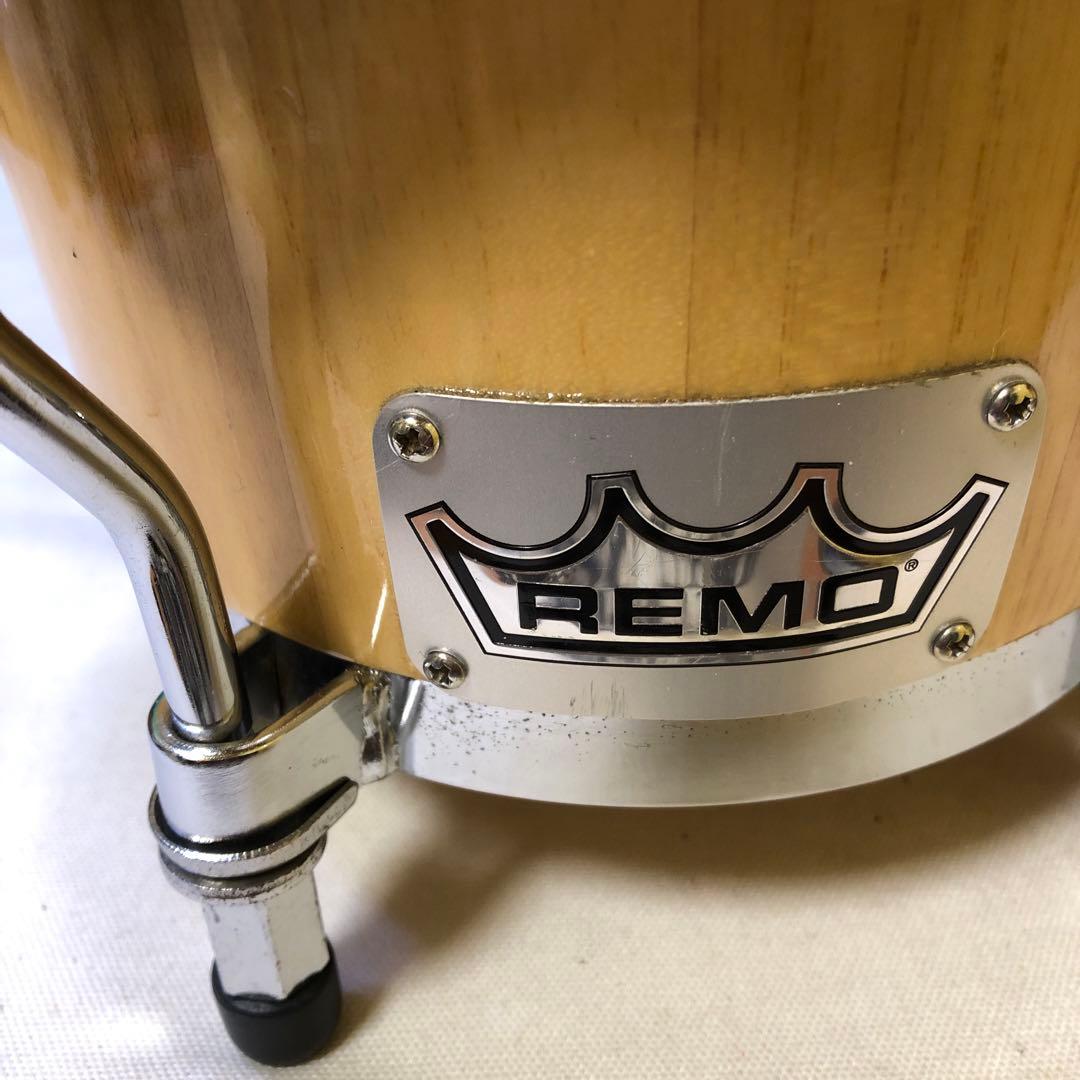 か77○ 【中古】REMO / CROWN BONGO ケース付き(pearl)