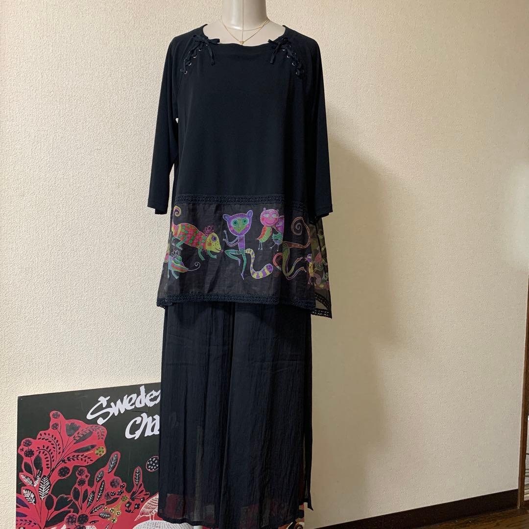 TOKUKO1erVOL裾プリント シンメトリーチュニック - メルカリ