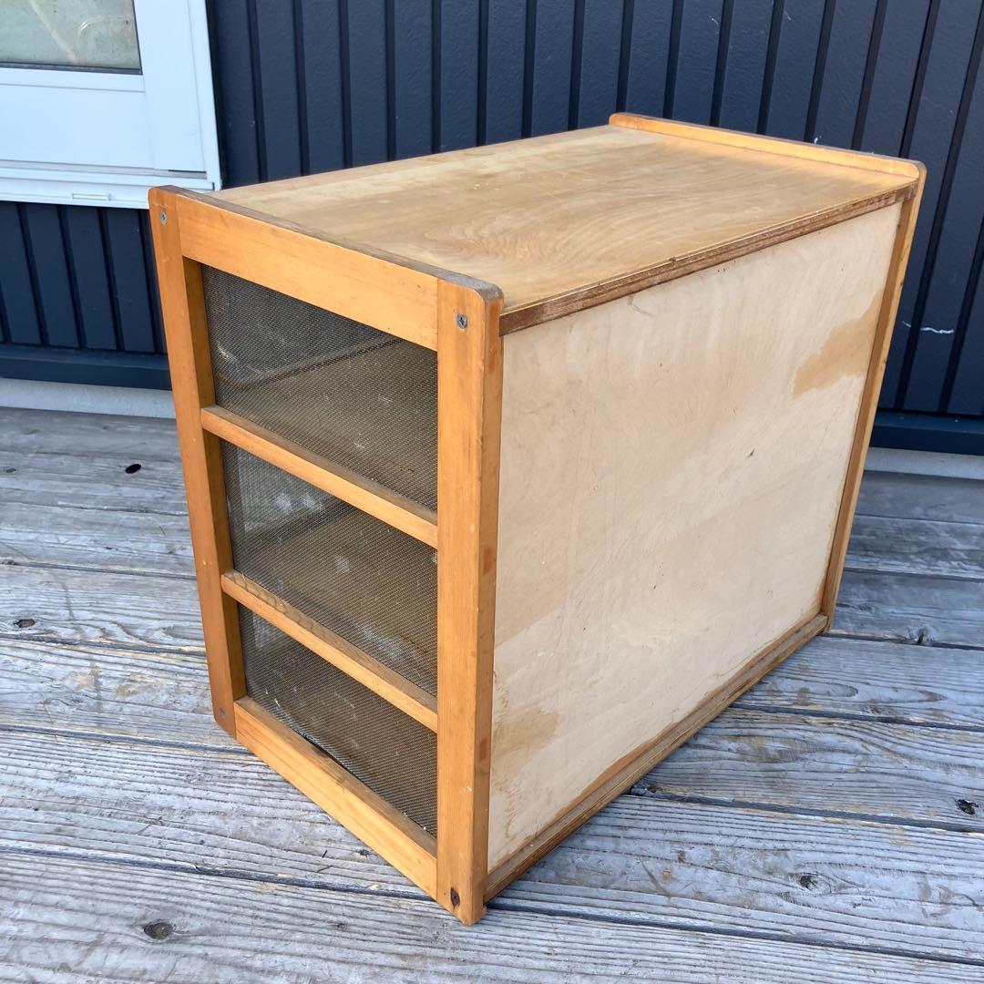 昭和レトロ 蝿帳食器棚 キッチン収納 収納棚 網戸棚 網棚 飾り棚 戸棚