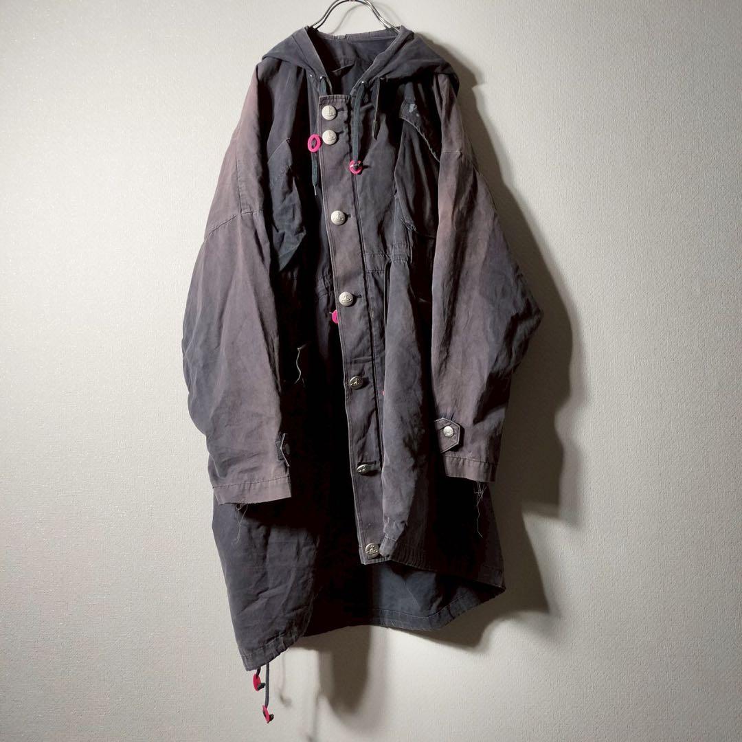 【鬼フェード】ヴィヴィアンウエストウッドマン 変形モッズコート ロング オーブ 鬼フェード】ヴィヴィアンウエストウッドマン 変形モッズコート ロング