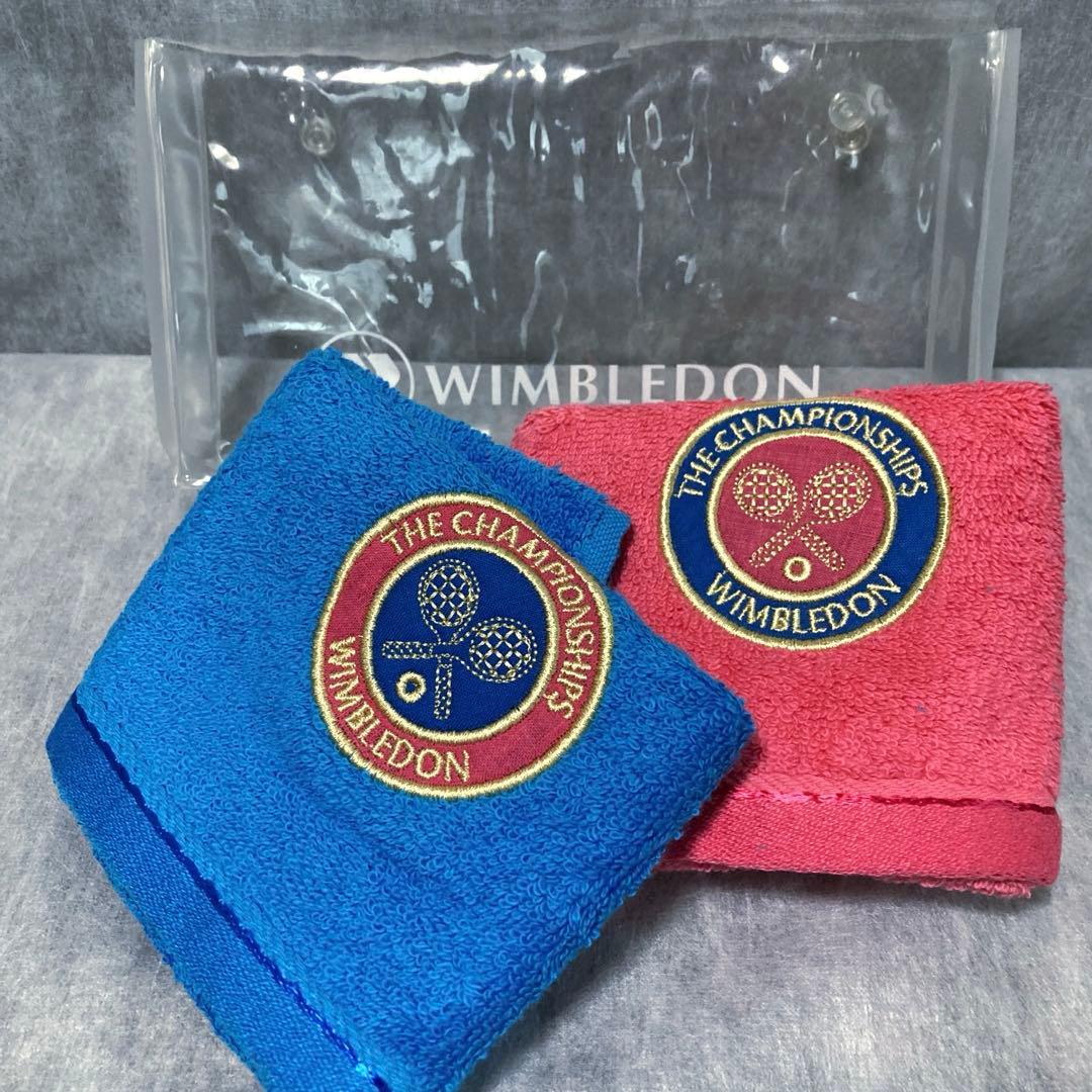 未使用 WIMBLEDON ウィンブルドン タオルハンカチ 2枚セット テニス