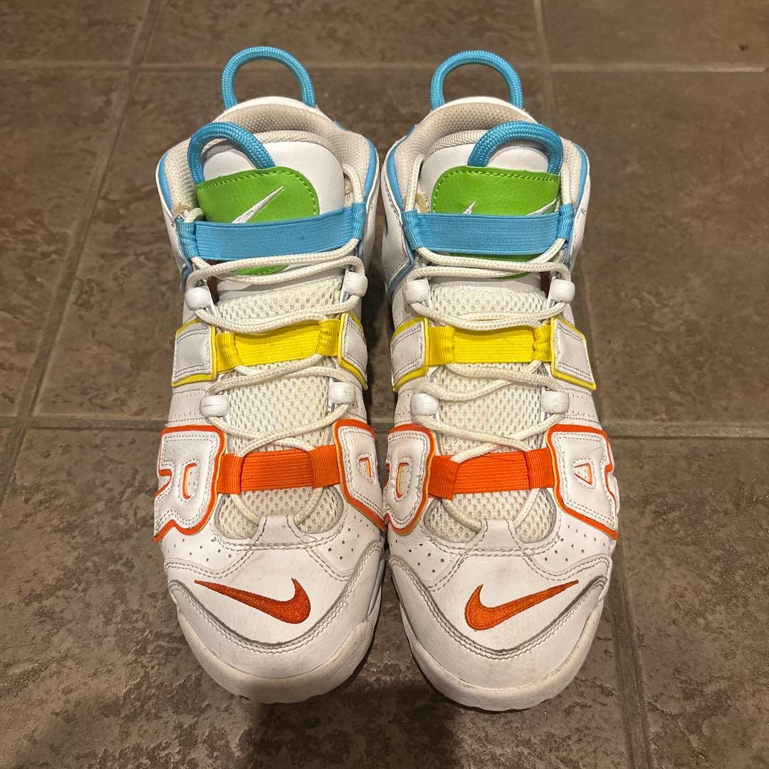 国内未発売！海外限定！25cm】NIKE AIR MOREホワイトレンインボー