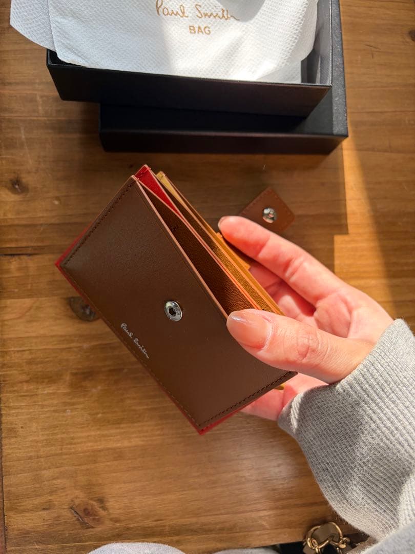 Paul Smith ブラウン名刺入れ - メルカリ