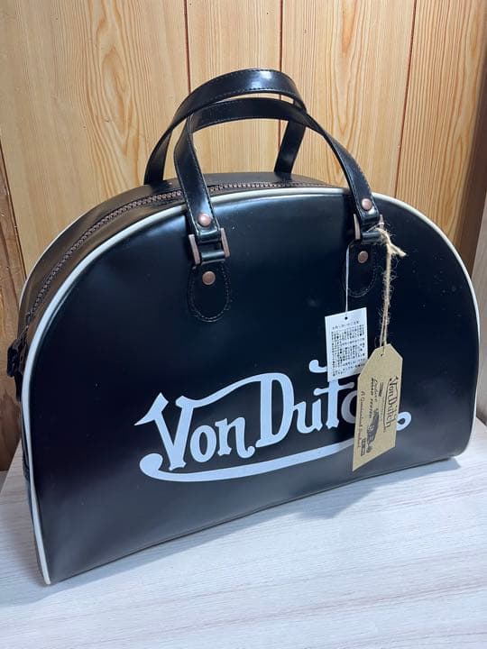 新品☆VonDutch ボンダッチ 黒 大きな ボストンバッグ トートバッグ