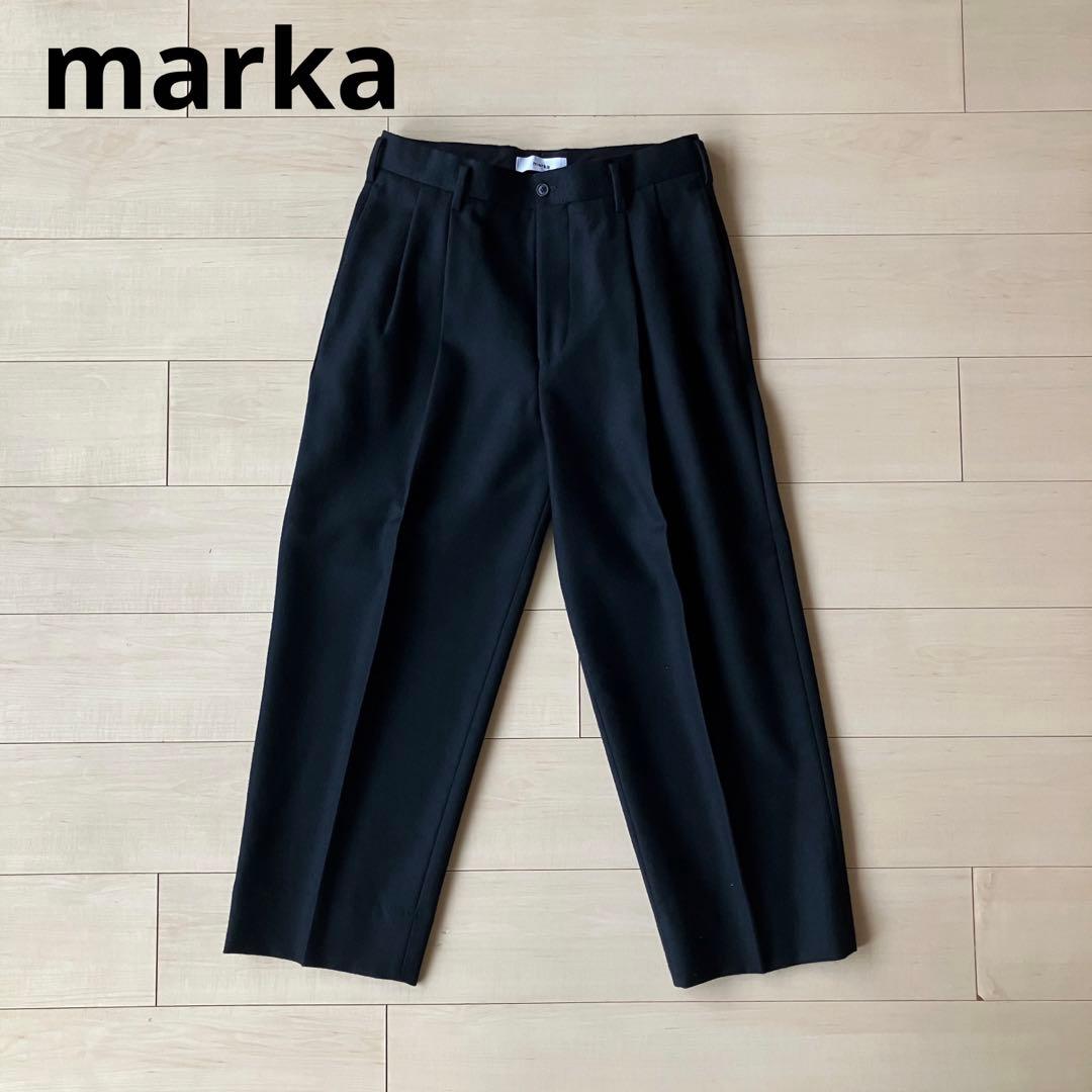 美品】marka ウールスラックス ワイドテーパード 定価35000円 - メルカリ