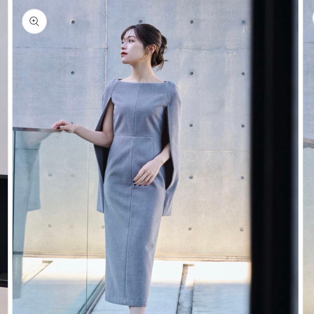 期間限定/L'AUBE BLANC Narrow line Cape Dress - メルカリ