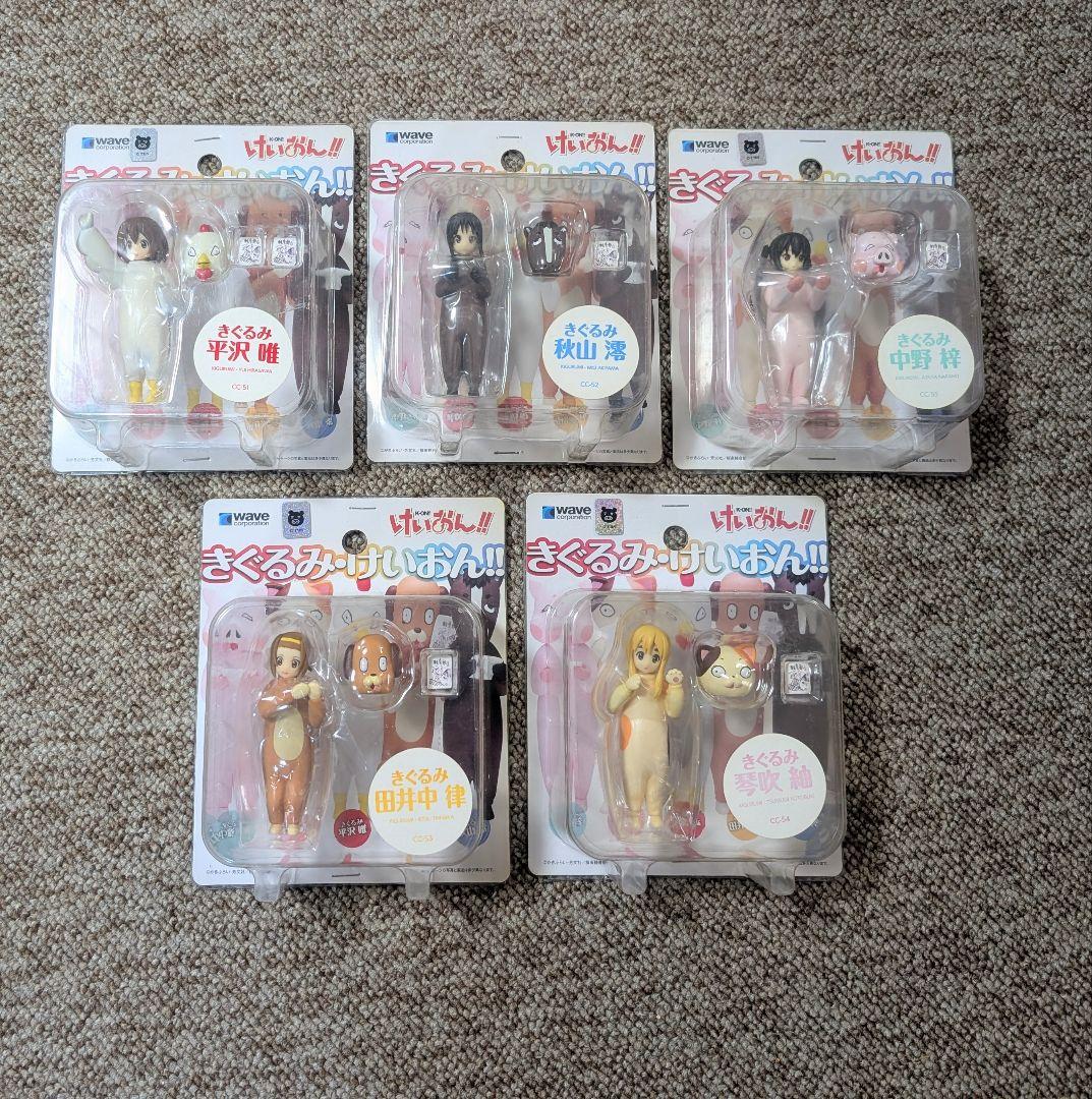 けいおん フィギュア きぐるみ 平沢唯 秋山澪 田井中律 琴吹紬 中野梓