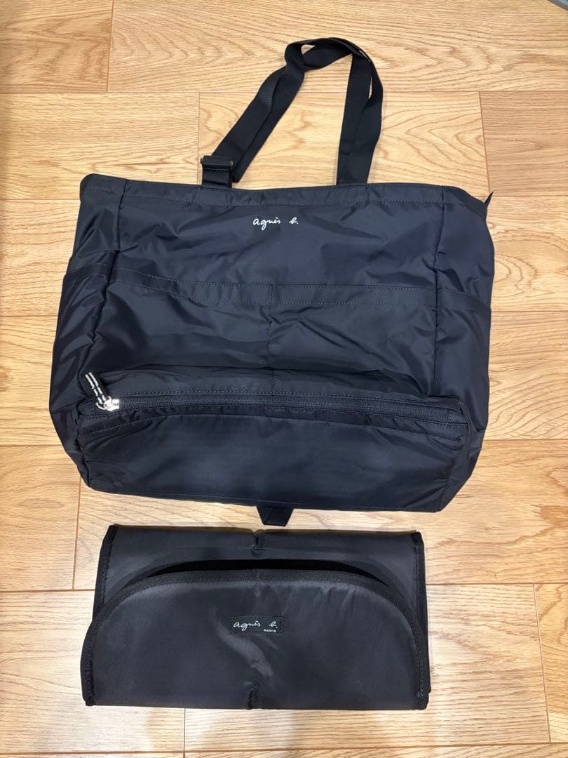 アニエスベー ペアレンツバッグ agnes b.（アニエスベー） マザーズバッグ ロゴ ペアレンツバッグ