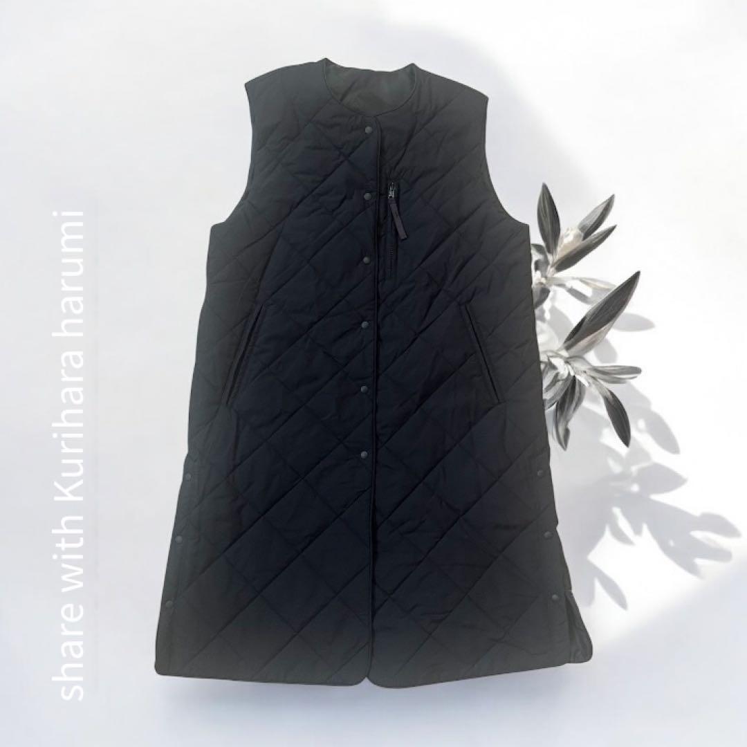 ゆとりの空間 栗原はるみ ロングキルティングロングベスト - メルカリ