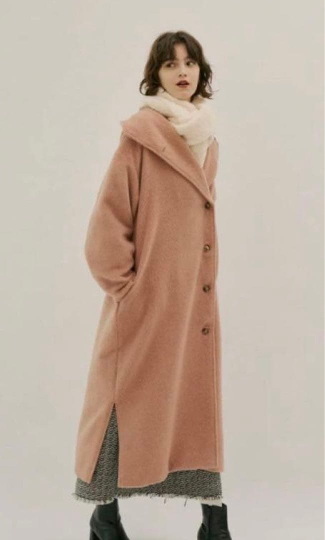 新品 ollun オルン コート ピンク きりまる - メルカリ