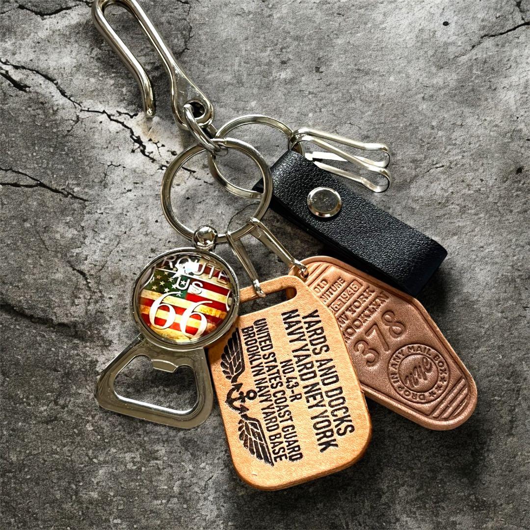 メンズ キーリング key ring アメカジ ストリート 80s US uv - メルカリ