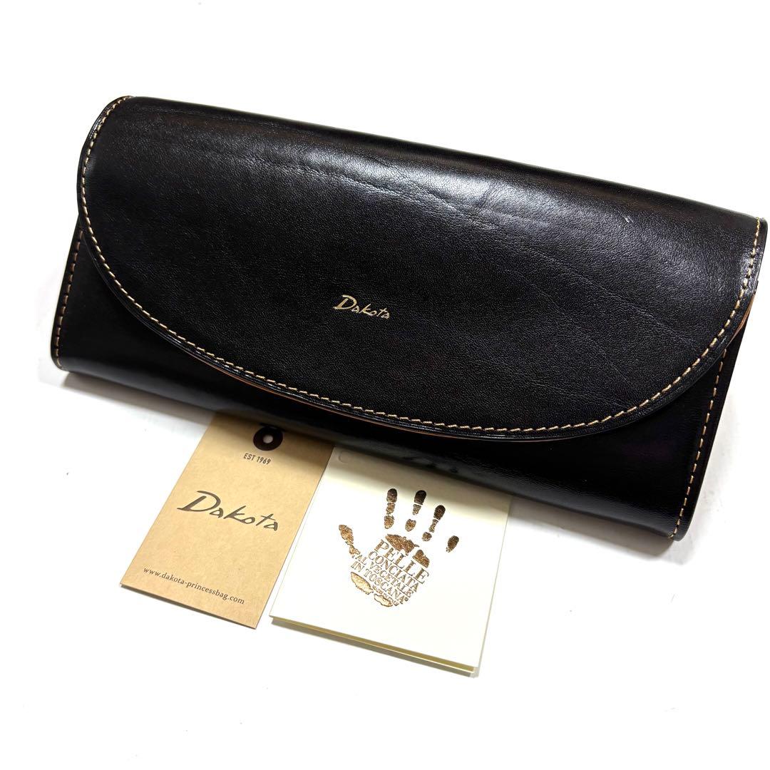 新品 ダコタ 財布 長財布 黒 チェルキオ イタリア製牛革 - メルカリ