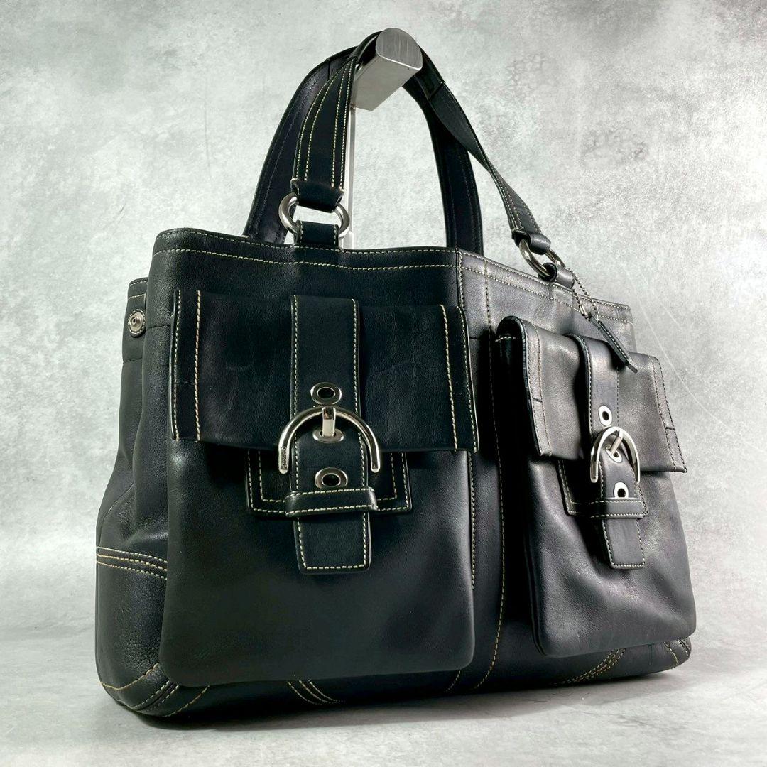 vintage coach old soho mini Boston black - メルカリ