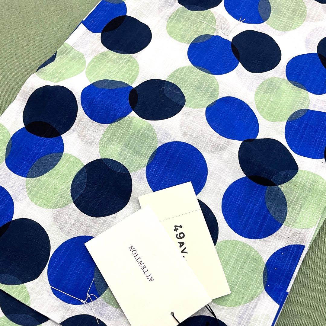 新品 ゆかた 浴衣 49av JUNKO SHIMADA 島田順子 水玉 ドット