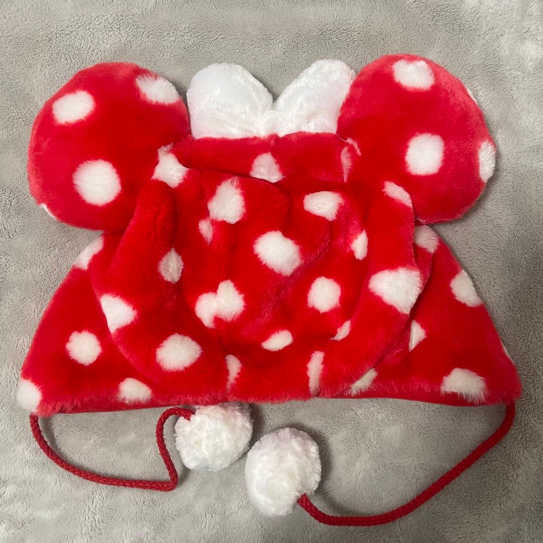 ミニーちゃん 水玉 ディズニー ファンキャップ 即日発送可 着画アリ