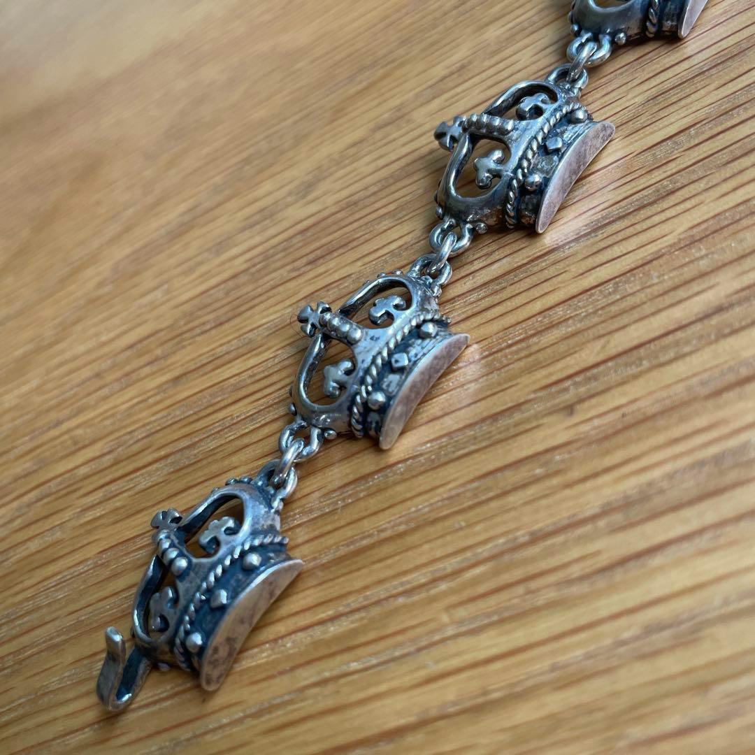 ロイヤルオーダーROYAL ORDERクラウン王冠ブレスレットシルバー廃盤