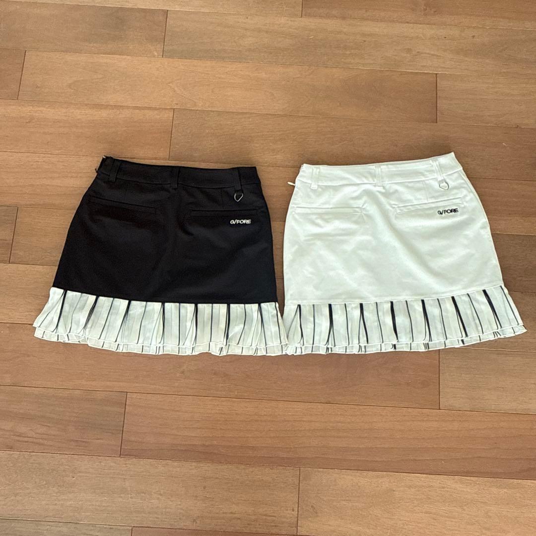 yuu様専用 G/FORE フリル付きゴルフスカート 黒 - メルカリ