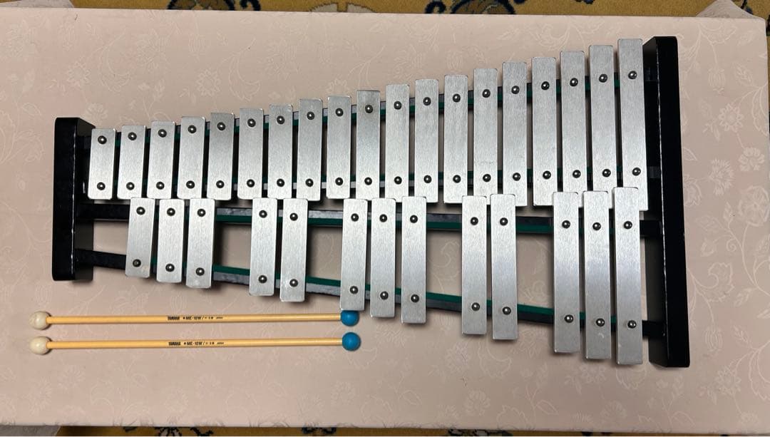 旅行用 【美品】グロッケン 鉄琴 32鍵 ケース付 SAITO 一体型