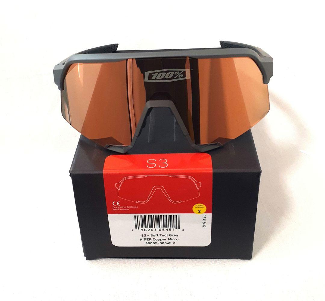 新モデル 100% S3 グレイ コッパー ワンハンドレッド サングラス