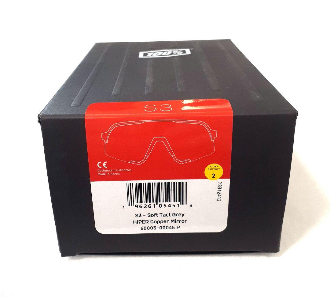 新モデル 100% S3 グレイ コッパー ワンハンドレッド サングラス