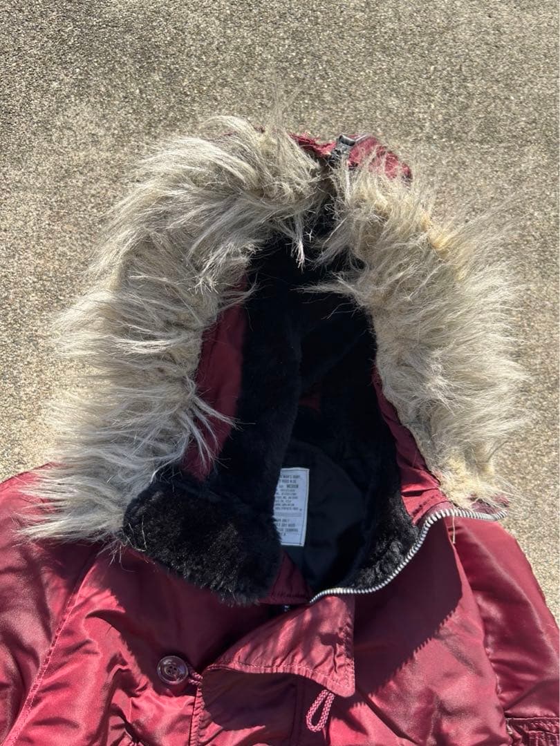 極美品 80s alpha N2B ボルドー ARMY ミリタリー us - メルカリ