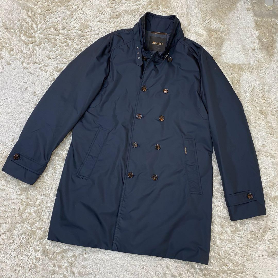 ムーレー モテミ ステンカラーコート ネイビー 52 - メルカリ