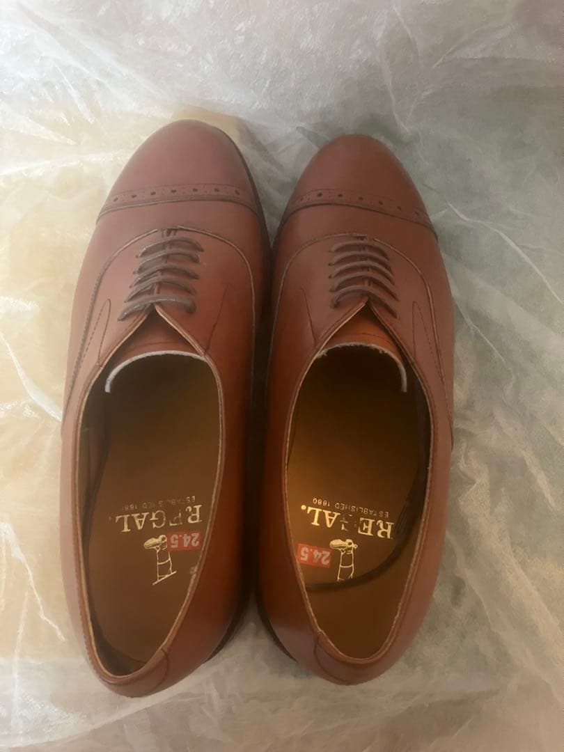 【未使用品】❤️値下❤️REGALブラウン レザー ドレスシューズ 24.5cm