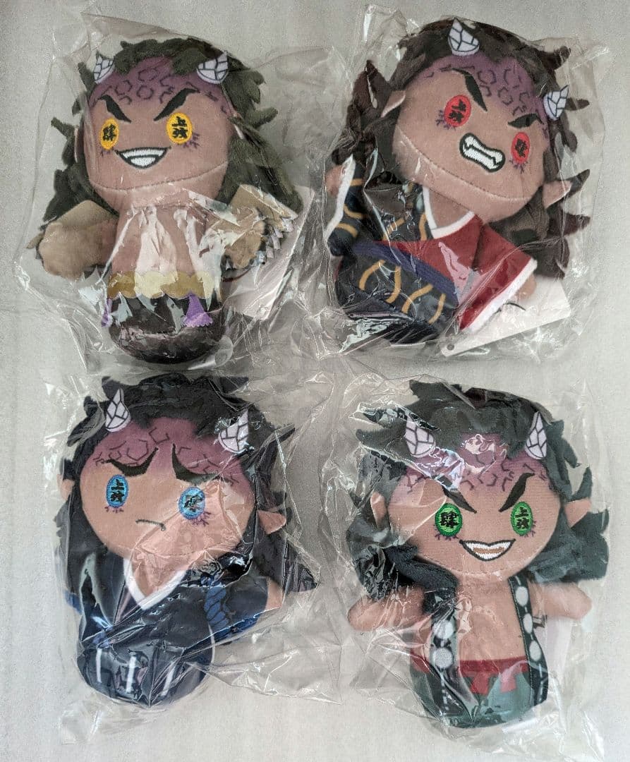 鬼滅の刃 ぽてっとますこっとぬいぐるみ 喜怒哀楽 4種セット - メルカリ