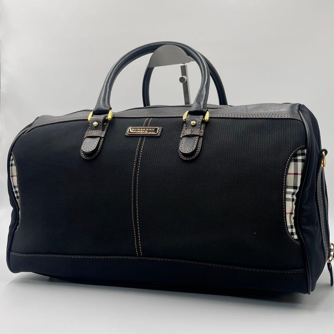 値下げ！】BURBERRYGOLF バーバリーゴルフノバチェックボストンバッグ