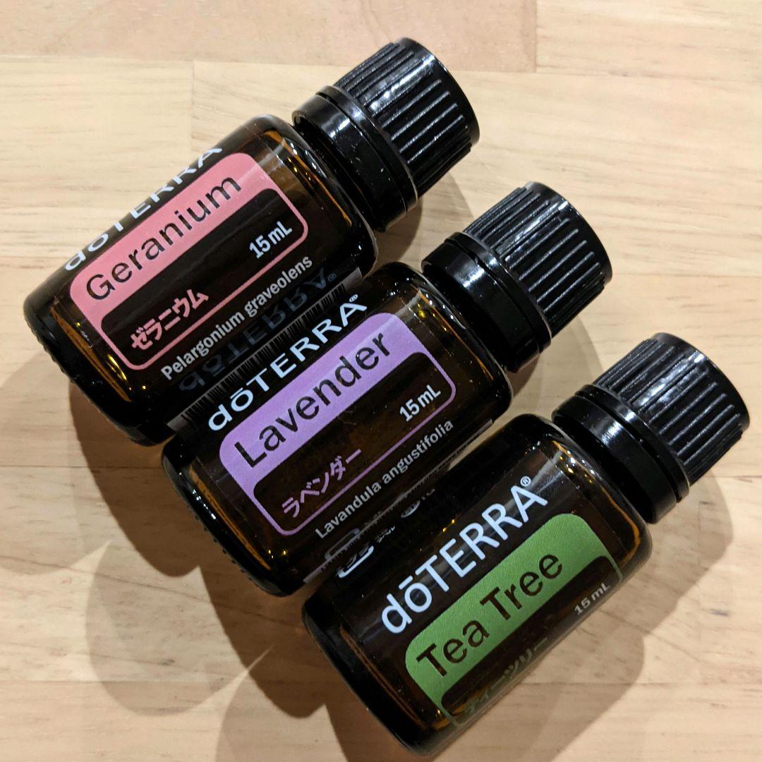 ドテラ　doTERRA　ゼラニウム&ラベンダー&ティーツリー15ml 　新品 doTERRA（ドテラ） ティーツリー 15ml doTERRA : お宝オンライン