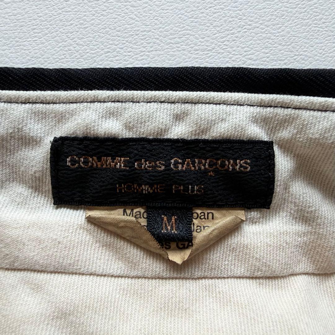 《美品》 コムデギャルソン オムプリュス ポリ縮 スラックス パンツ ブラック