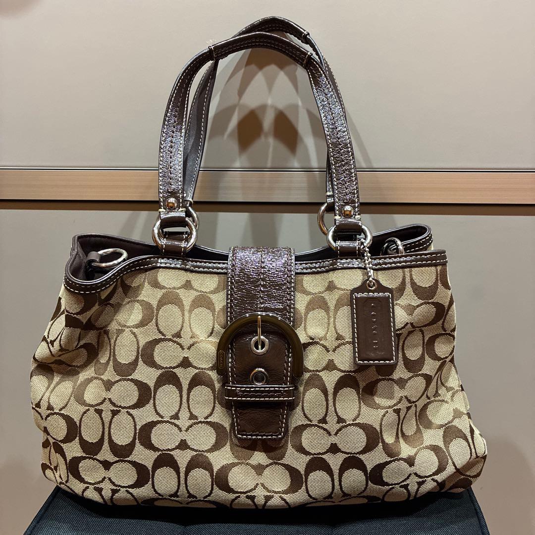 美品 COACH シグネチャー ハンドバッグ トート F17402 | Shop at