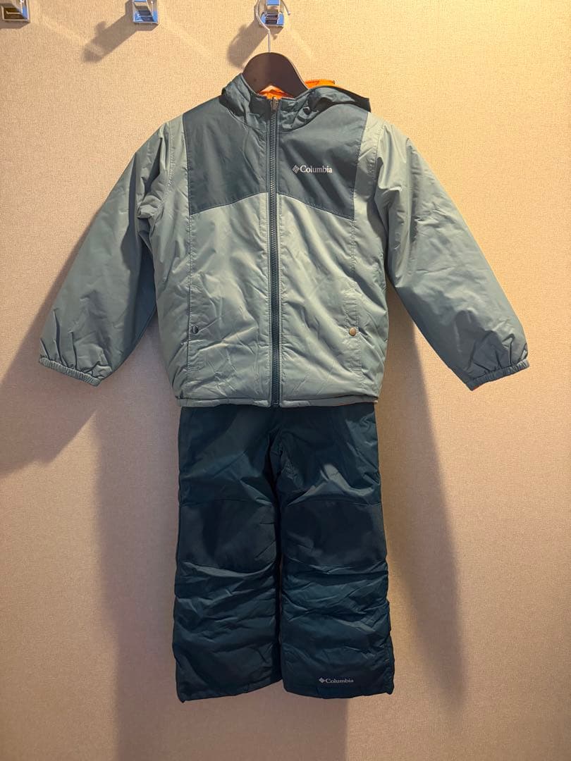 美品 Columbia ダブルフレーク セット 120cm XS 雪遊び スキー - メルカリ